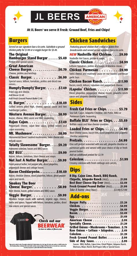 Jl beers sioux falls menu 00 Problem With The World